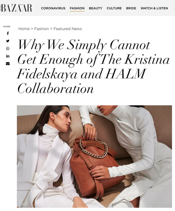 HALM x KRISTINA FIDELSKAYA Exclusive Interview with Harper's Bazaar Arabia